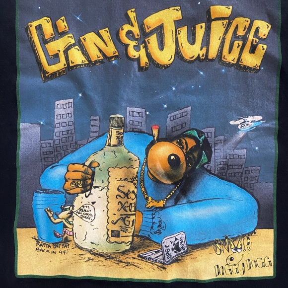 Vintage Snoop Dogg Gin & Juice Shirt - Picture 5 of 8